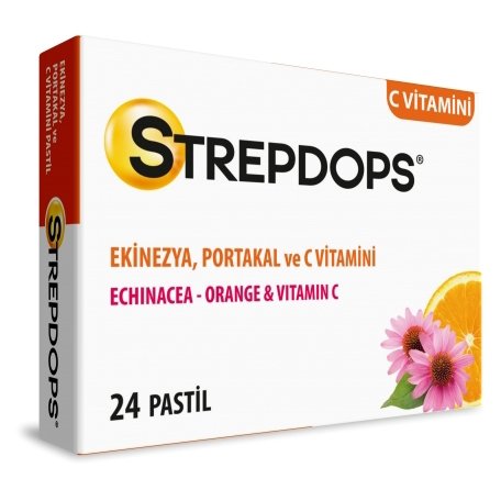 Strep Dops Portakal Ekinezya C Vit Pastil
