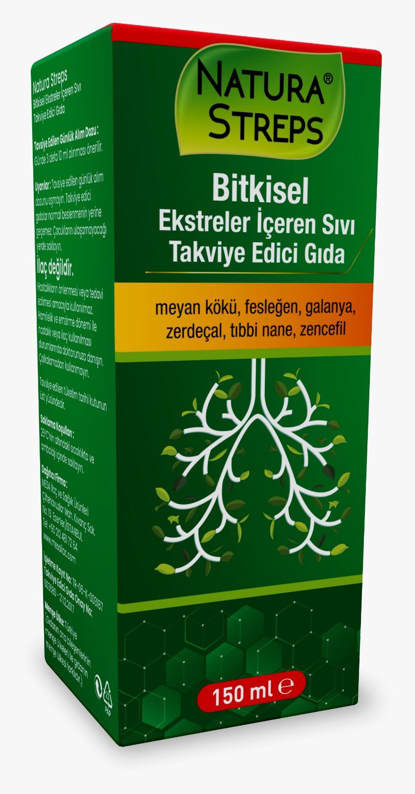 Natura Streps Bıtkısel Surup 150 ML