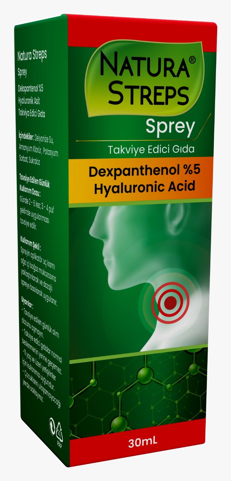 Streps Natura Boğaz Spreyı 30 ML
